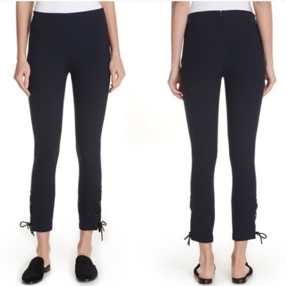 Rag & Bone Simone Navy Lace-Up Pants - Picture 2 of 11